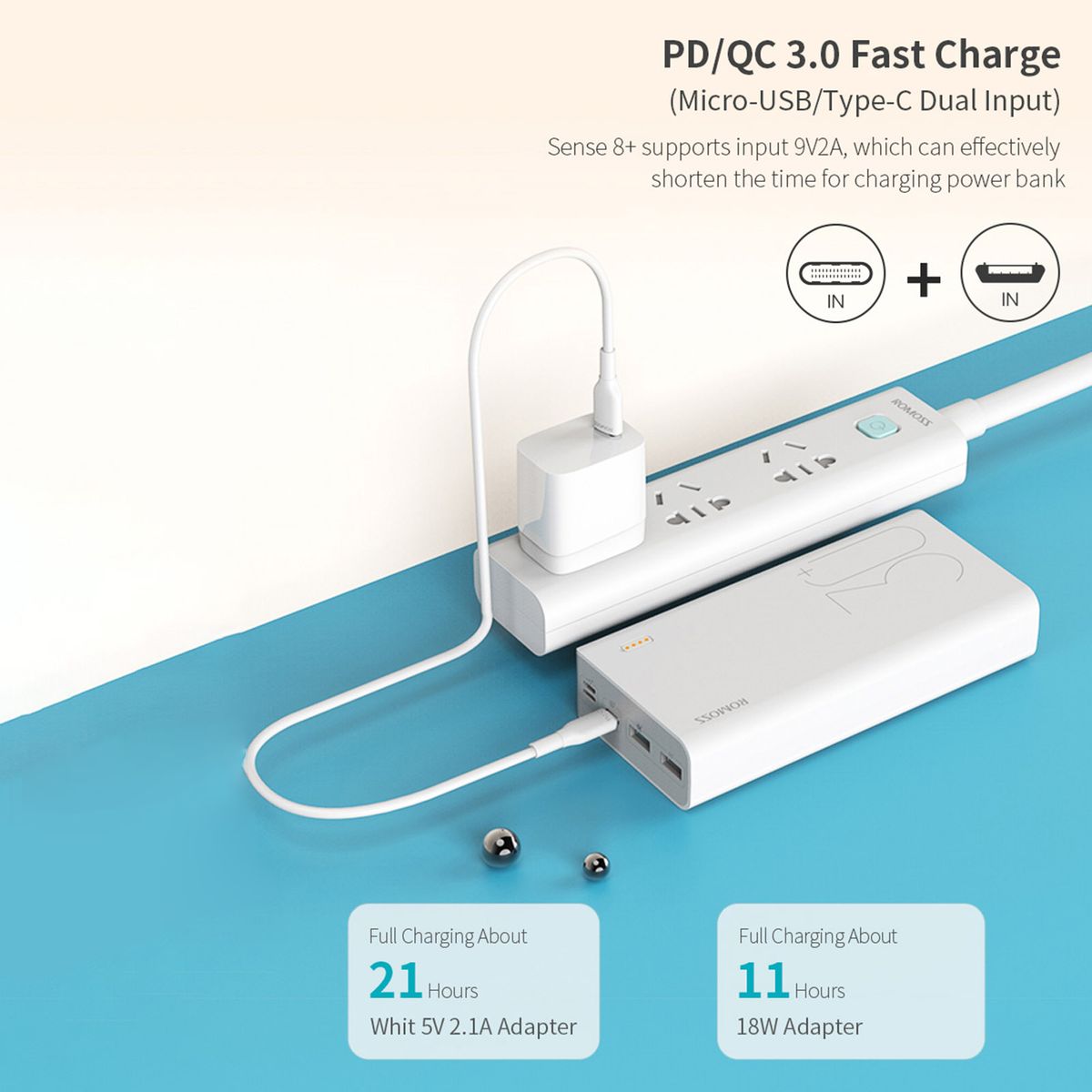 30000mAh Power Banks Two Way Fast Charge