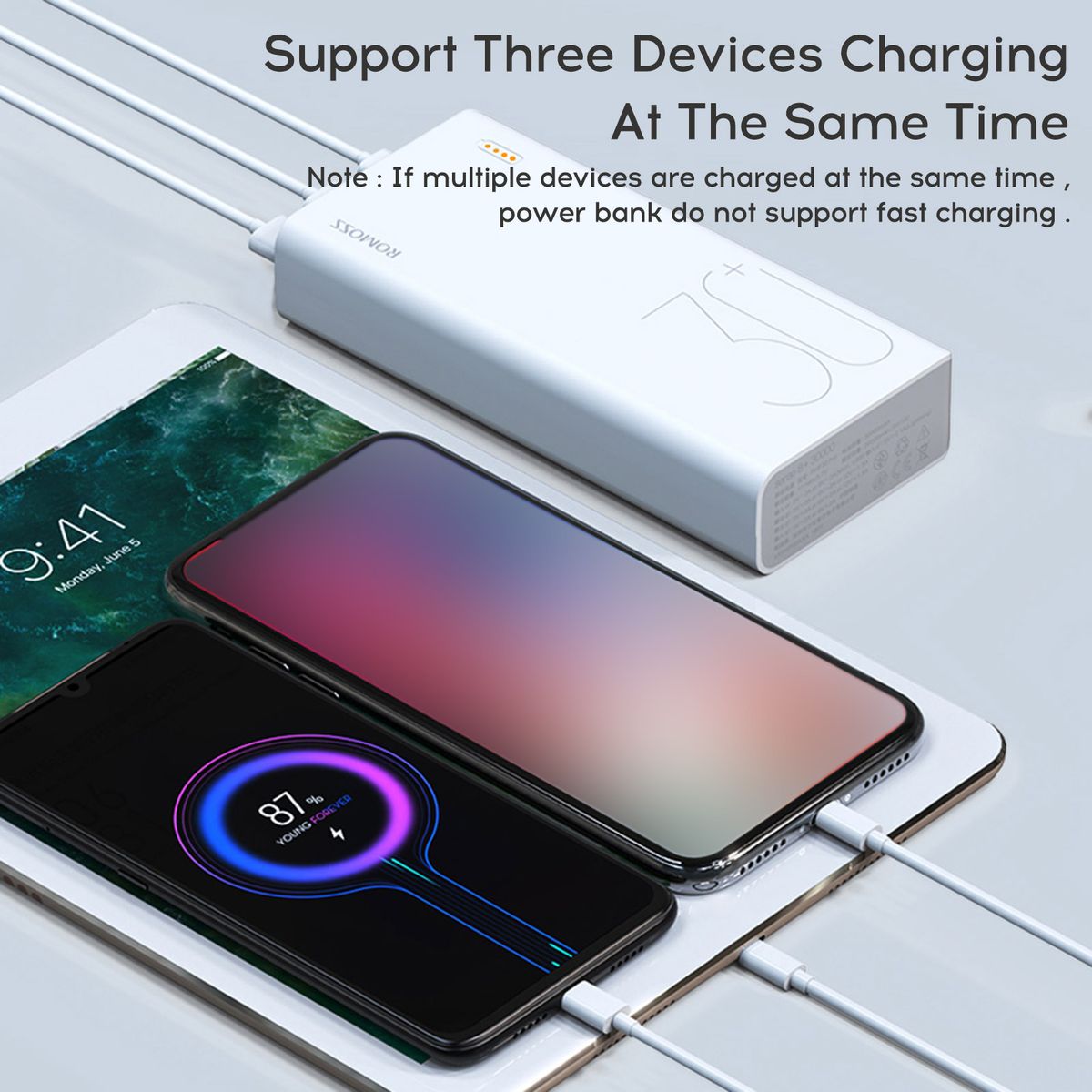 30000mAh Power Banks Two Way Fast Charge