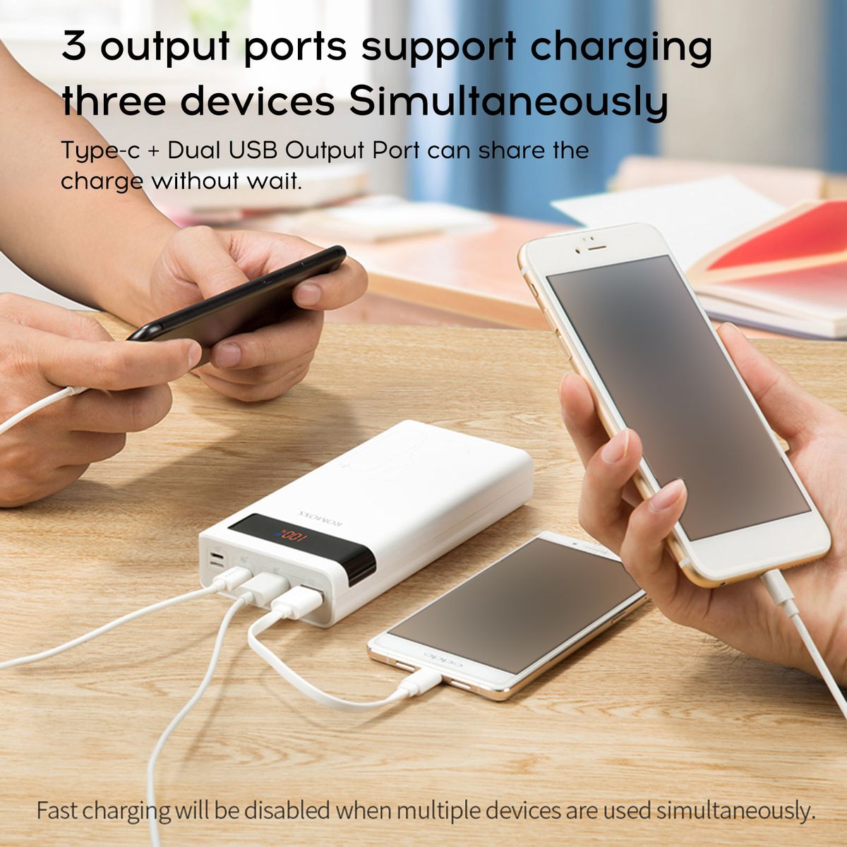 30000mAh Power Banks 18W Fast Charger LED Display