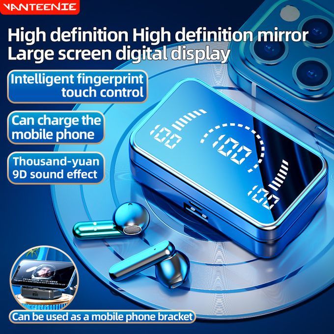 S20 Wireless Bluetooth Earphone Touch LED Stereo Audi