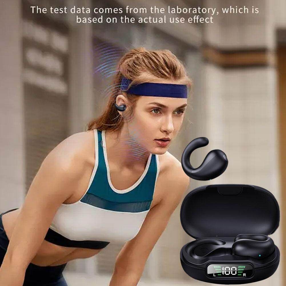 Open Ear Headphones,Wireless Bluetooth Earbuds, Bluetooth 5.3 Clip-on Earphones