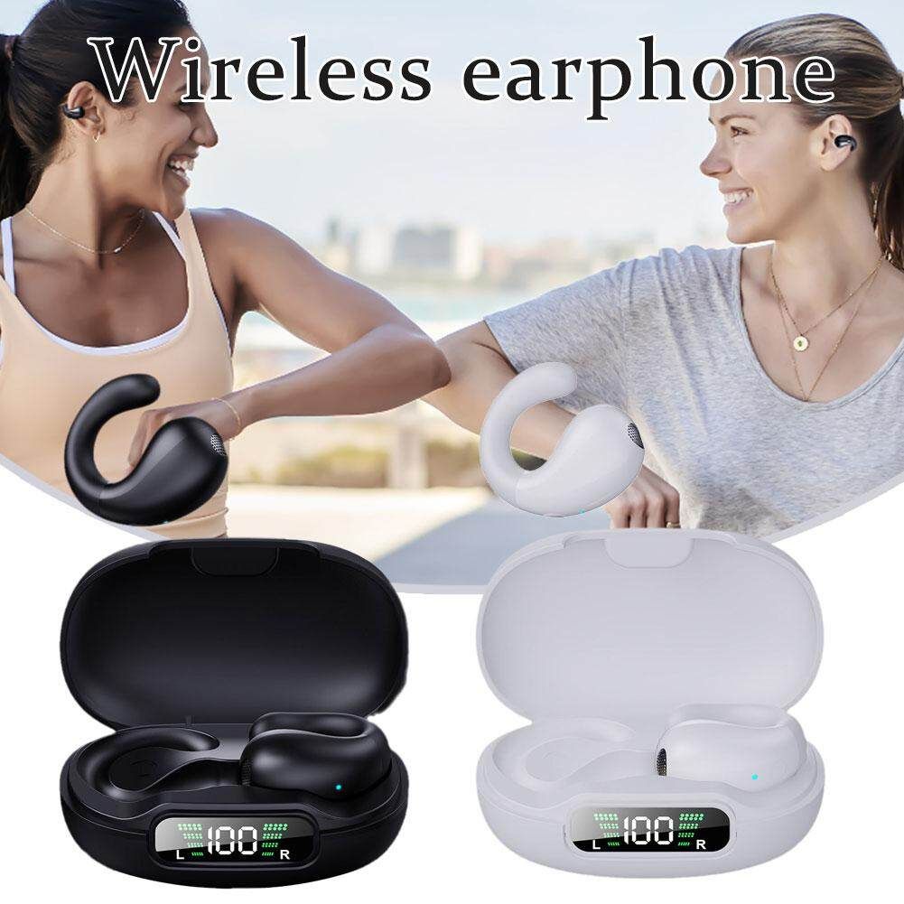 Open Ear Headphones,Wireless Bluetooth Earbuds, Bluetooth 5.3 Clip-on Earphones