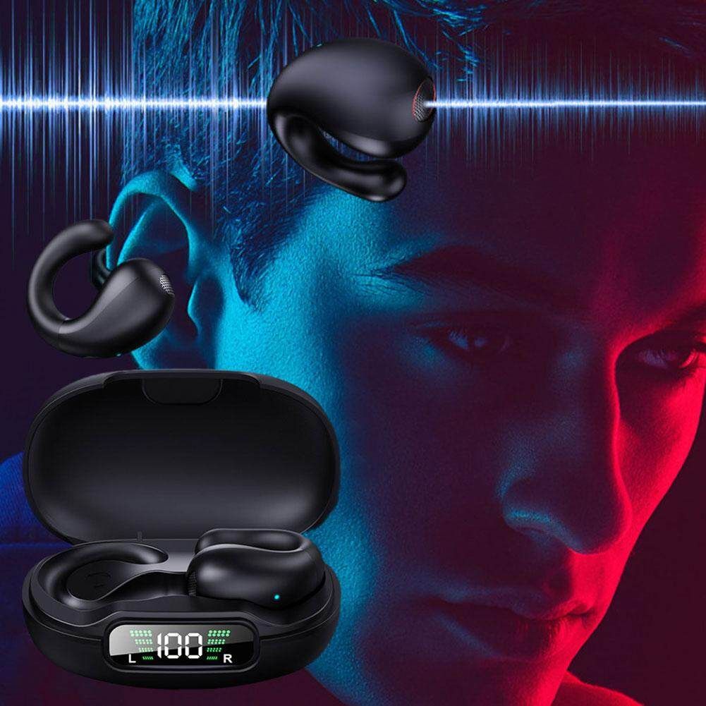 Open Ear Headphones,Wireless Bluetooth Earbuds, Bluetooth 5.3 Clip-on Earphones