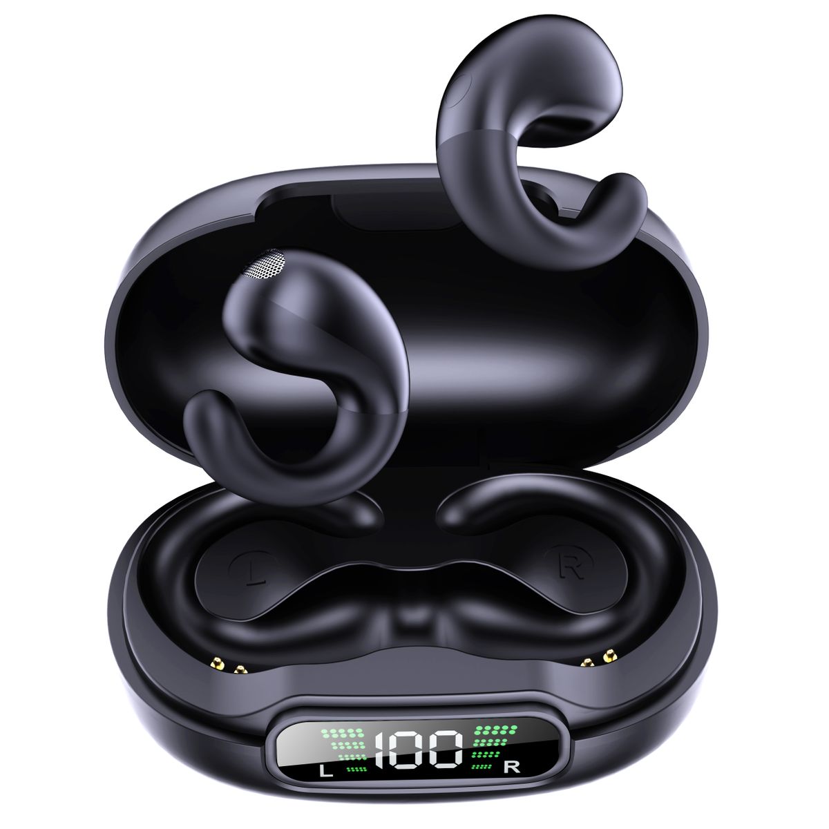 Open Ear Headphones,Wireless Bluetooth Earbuds, Bluetooth 5.3 Clip-on Earphones