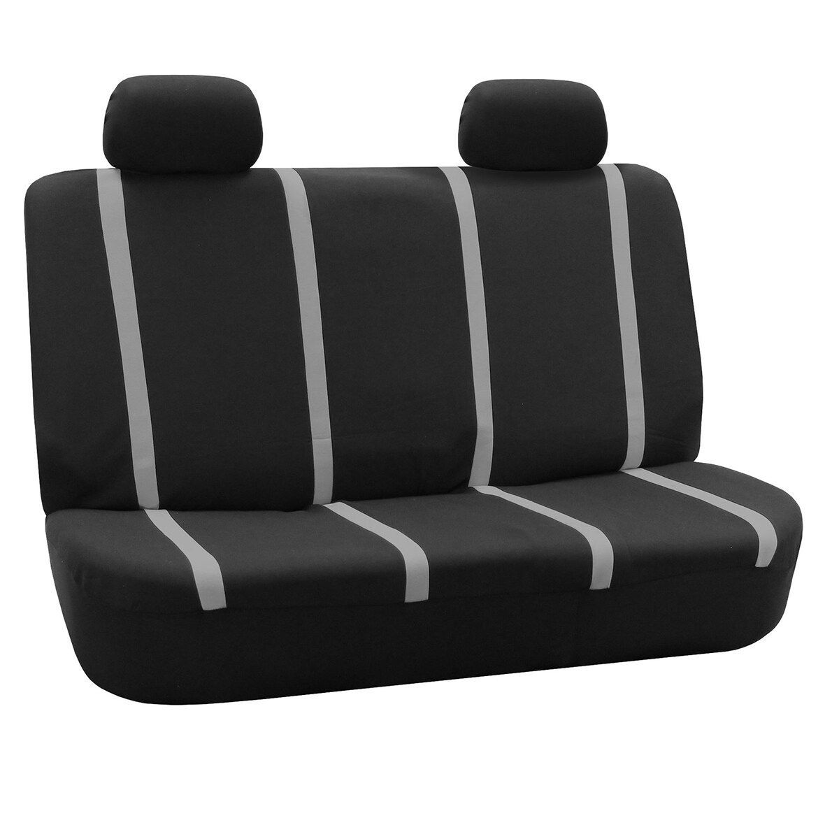 9PCS Black/Gery Car Seat Cover Protectors Universal Front Rear Full Set Pad Mat Grey 4 Pcs
