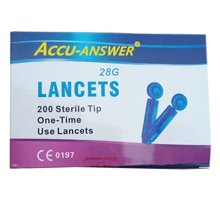 Accu-answer Lancet For Single Glucometer And I-saw 4 In 1