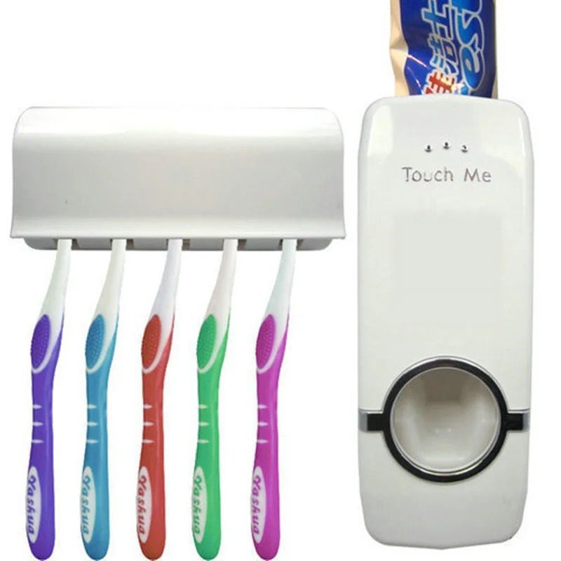 Toothbrush Holder And Automatic Toothpaste Dispenser
