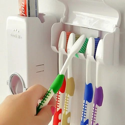 Toothbrush Holder And Automatic Toothpaste Dispenser