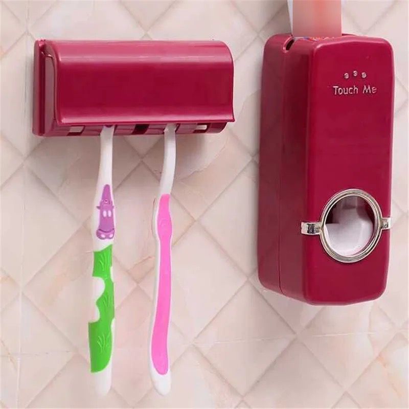 Elegant Toothbrush Holder And Automatic Toothpaste Dispenser