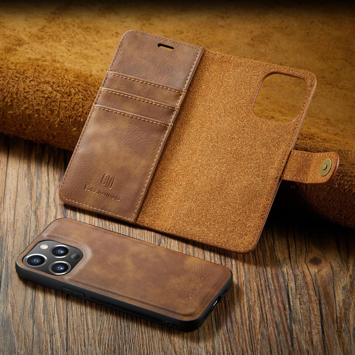 Detachable Magnetic Leather Phone Case for IPhone 12 13 11 14 Pro Max XS XR X SE 2022 8 7 6S Plus Wallet Card Holder Cover Coque