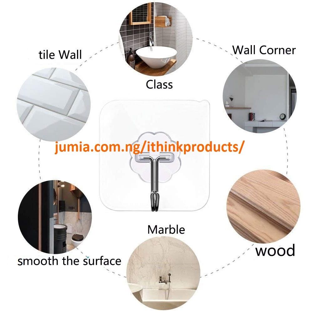 10PCS Strong Self-adhesive Wall Hook,Door Sticky Hanger.