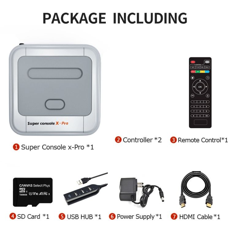 RS-100 4K Arcade Game Box 128G + 2 X PS Handles, AU Plug