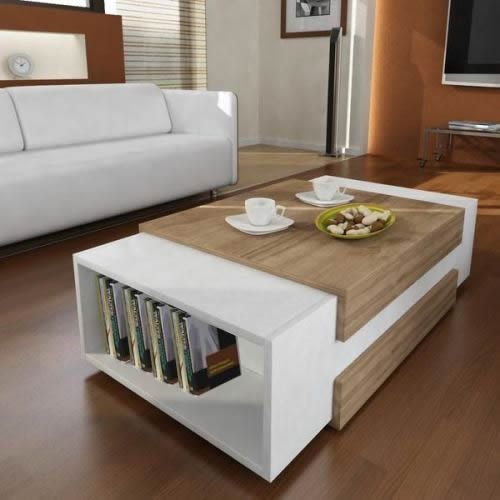 Multipurpose Center Table Coffee Table Chair With Book Shelf Furniture (Nationwide Delivery)