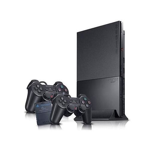 PS2 Slim Console + 2 Controllers + 15 Downloaded Games