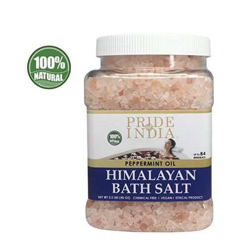 Himalayan Pink Bathing Salt W Peppermint Oil  2.5 Lbs 40oz