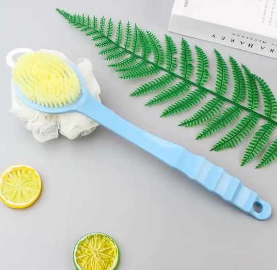 Showers Brush Back Scrubber & Bath Sponge.