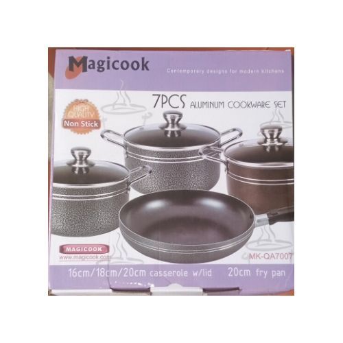 Non Stick Pot Set With Frying Pan- 7pcs