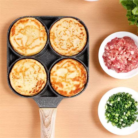 4 Holes Omelette, Burger Non Stick Fry Pan