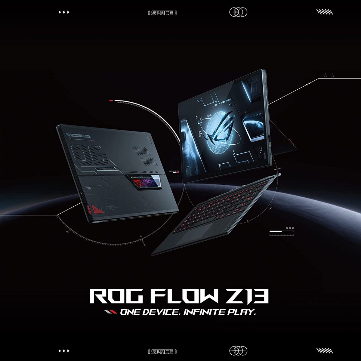 ROG Flow Z13 (2022) Gaming Laptop Tablet, 13.4” 120Hz FH - Intel Core I7-12700H, 16GB/512GB SSD