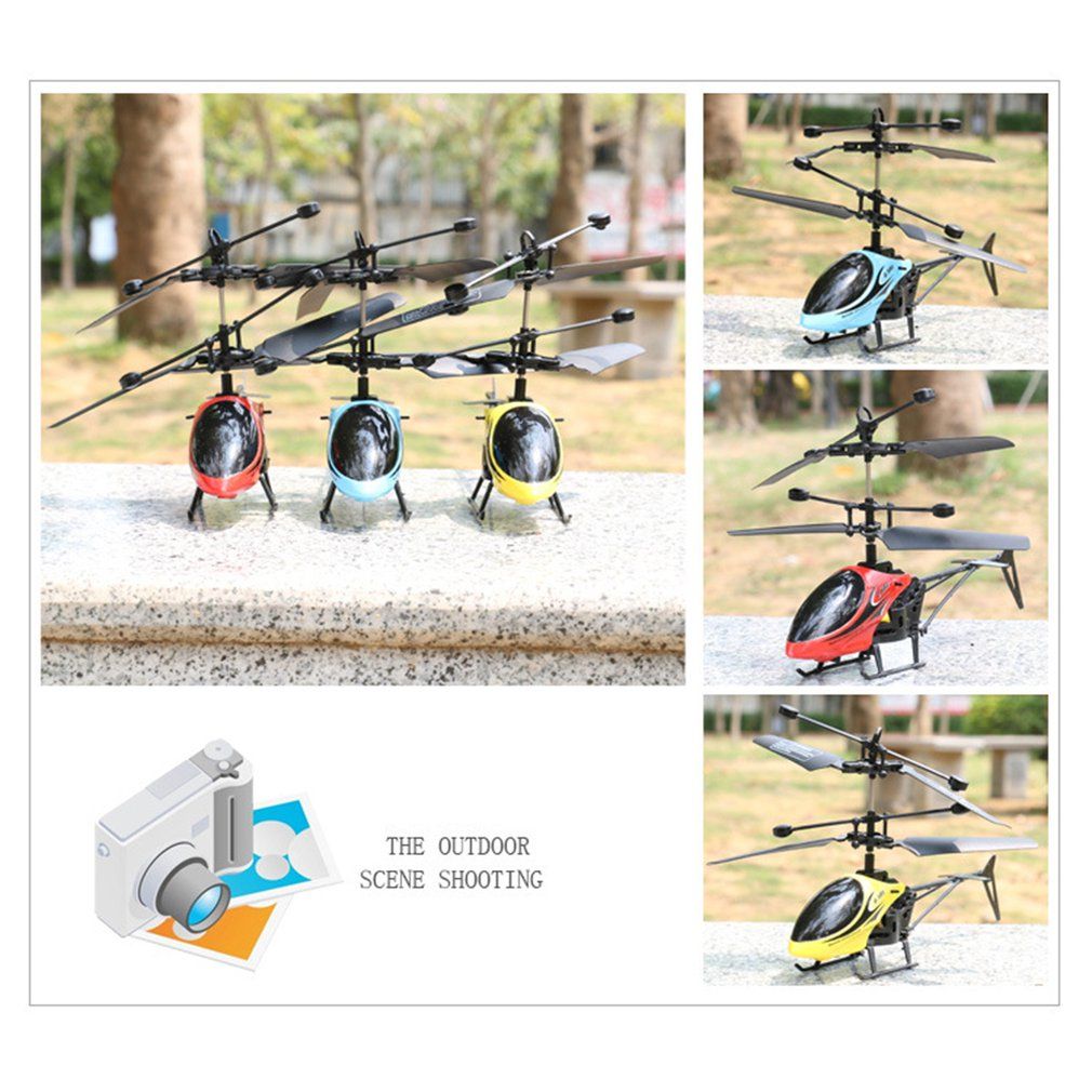 Children's Model Toy Two-way Remote Control Helicopter With Light Helicopter-red