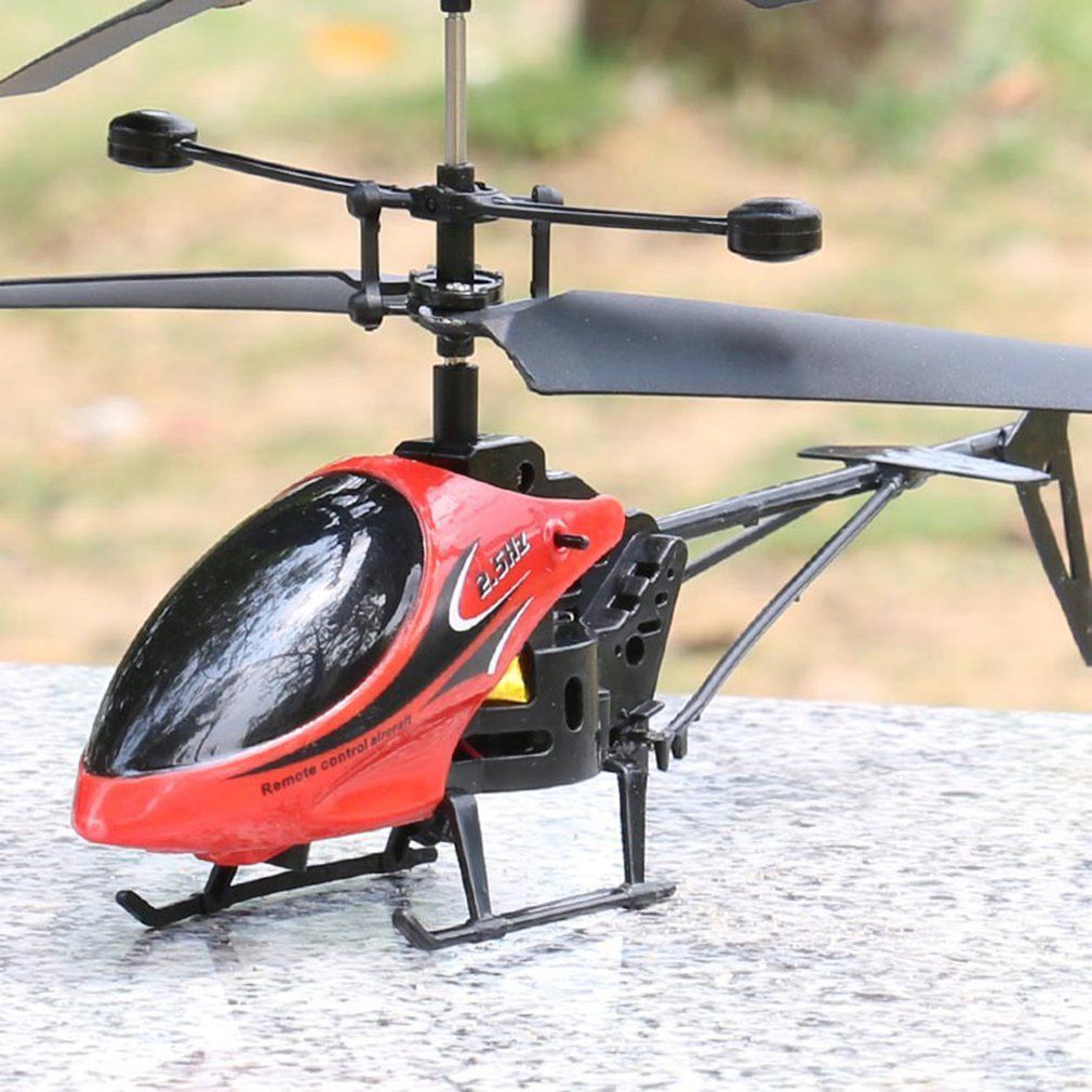 Children's Model Toy Two-way Remote Control Helicopter With Light Helicopter-red