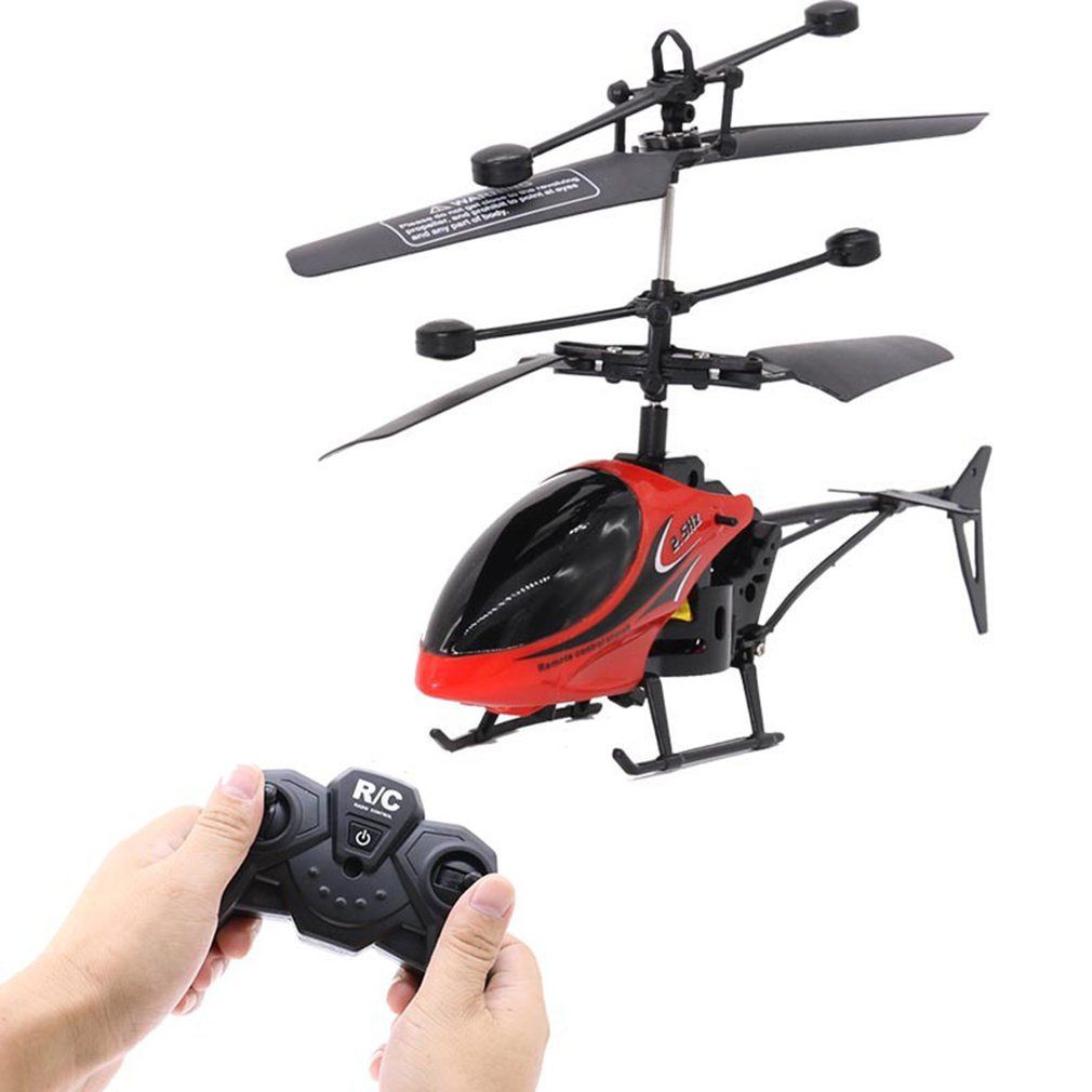 Children's Model Toy Two-way Remote Control Helicopter With Light Helicopter-red