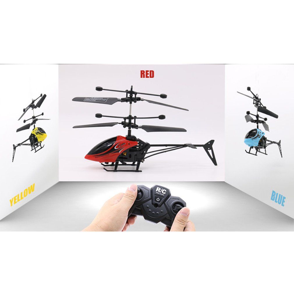 Children's Model Toy Two-way Remote Control Helicopter With Light Helicopter-red