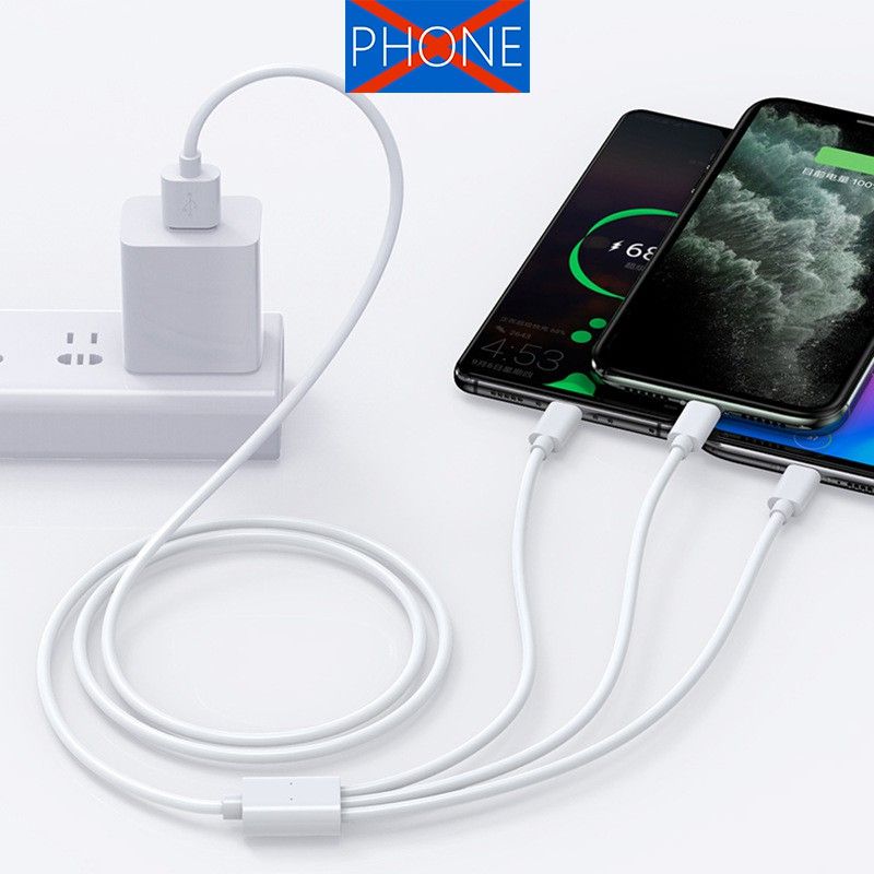 IQPC®charger Cord 3-in1 Fast Charging For Iphone And Android
