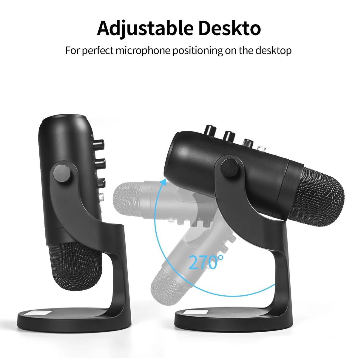 USB Condenser Microphone for Computer USB PC Microphone Mic Stand POP Filter to Gaming Streaming Podcasting Recording Headphone