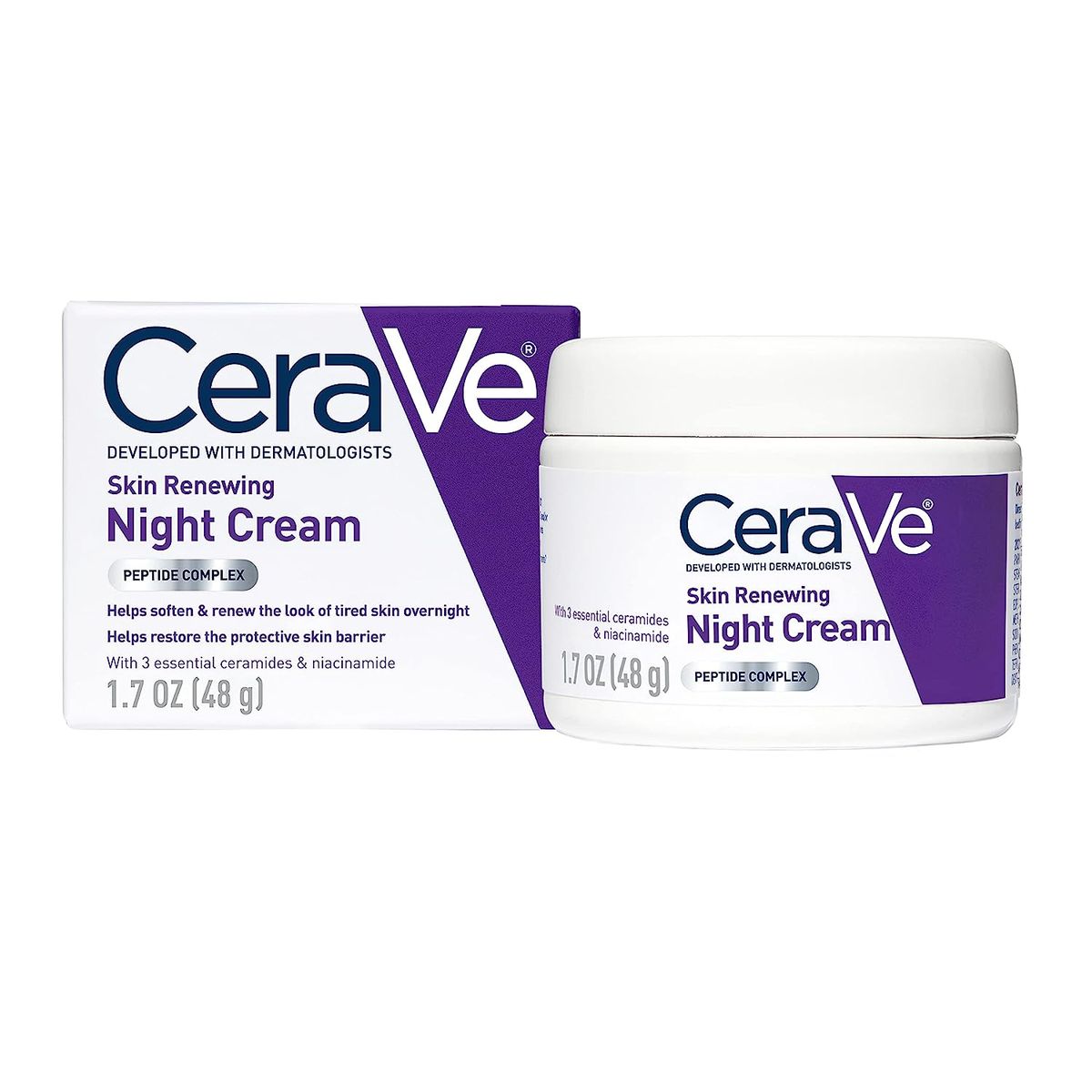 Skin Renewing Night Cream - Niacinamide, 1.7 OZ 48g