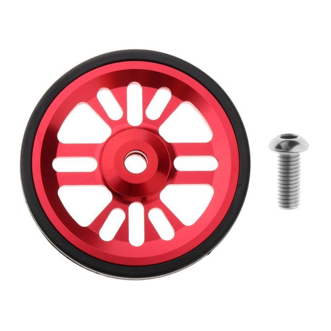 Easy Wheel Bicycle Modification Easywheel For  Folding Bike Red Red