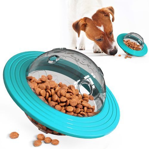 Bite Resistant Dog Toy Flying Saucer Food Spiller Educational Device