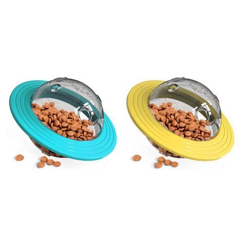 Bite Resistant Dog Toy Flying Saucer Food Spiller Educational Device