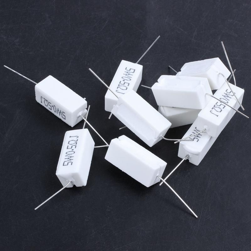 10 Pcs Axial Lead Ceramic Cement Resistor 05 Ohm 5W