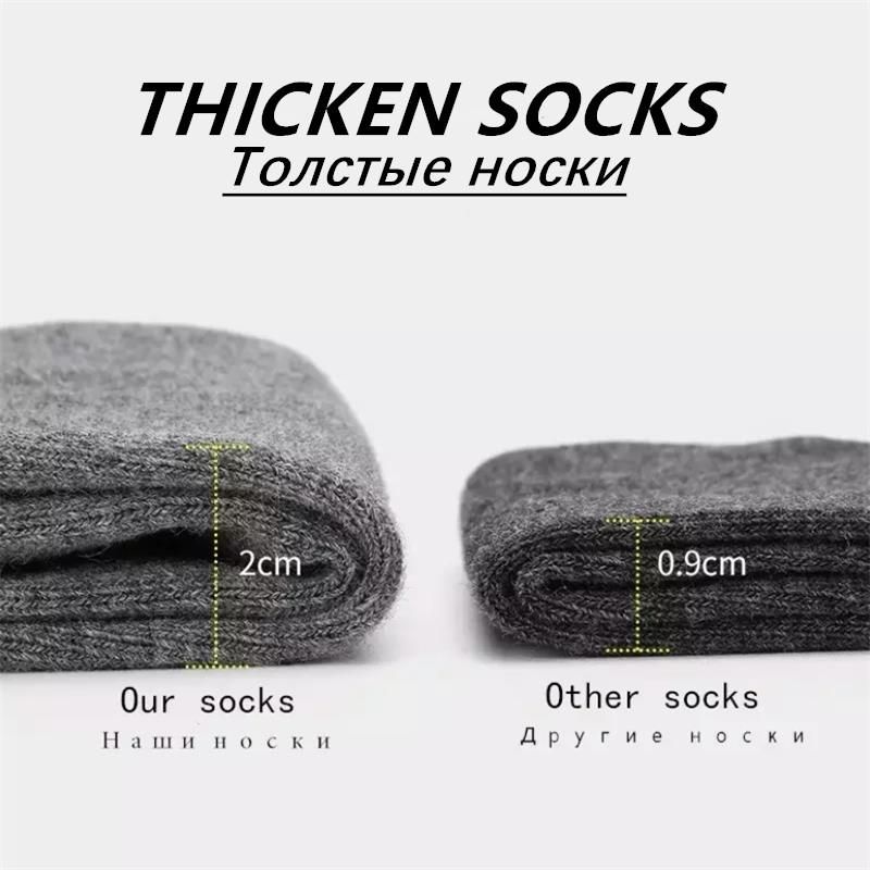 10Pairs/Lot Men's Socks Cotton High-quality Business Thickening Socks Mid-tube Socks Warm Cotton Terry Winter Snow Socks Thick