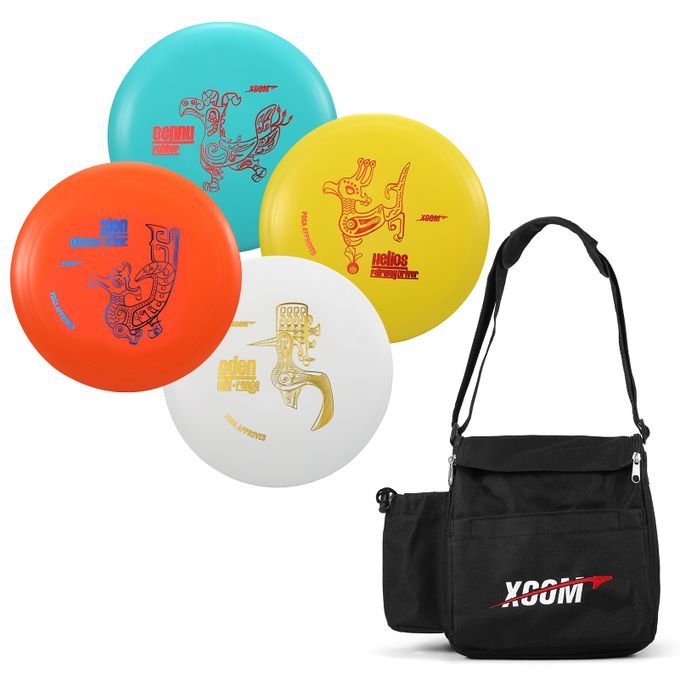 5 PCS Discs Golf Pro Set With Storage Bag Distance Driver
