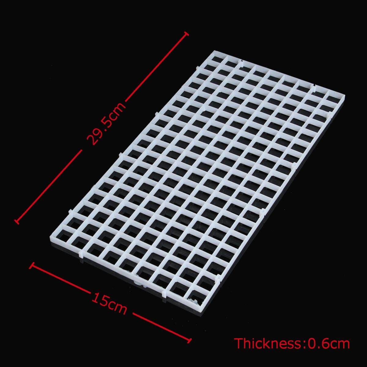 2pcs White Grid Tray Egg Crate Aquarium Fish Tank Filter Bottom Isolate