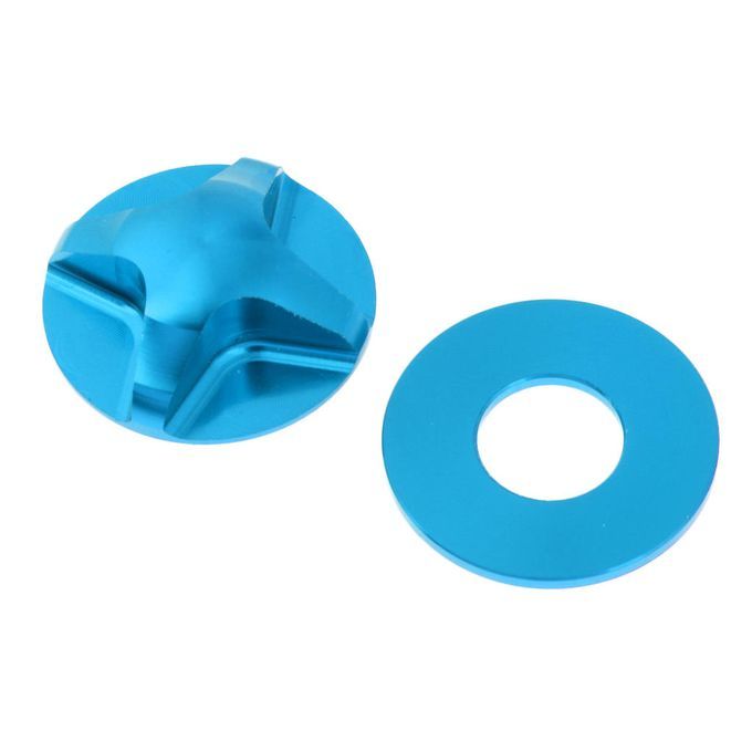 Mountain Road Bike Gas Value Cover MTB Front Fork Cap Protector Blue