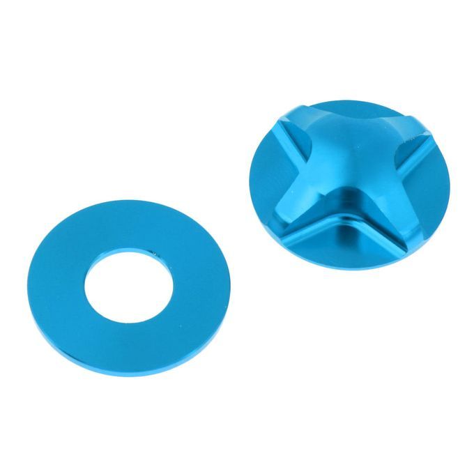 Mountain Road Bike Gas Value Cover MTB Front Fork Cap Protector Blue