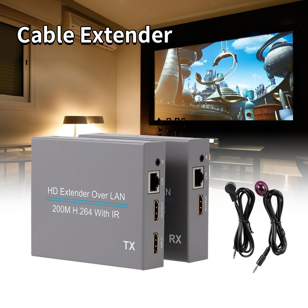 200M H.264 HD Extender Over ONE CAT 5E/6 Splitter