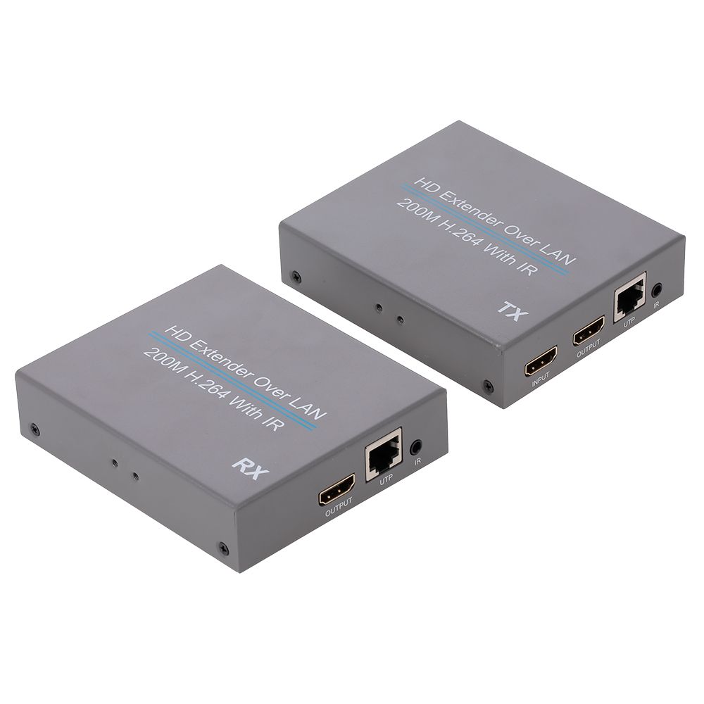 200M H.264 HD Extender Over ONE CAT 5E/6 Splitter