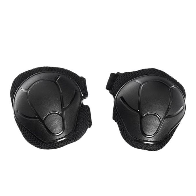 6 Pcs Kid Child Roller Skating Bicycle Knee Wrist Guard Elbow Black