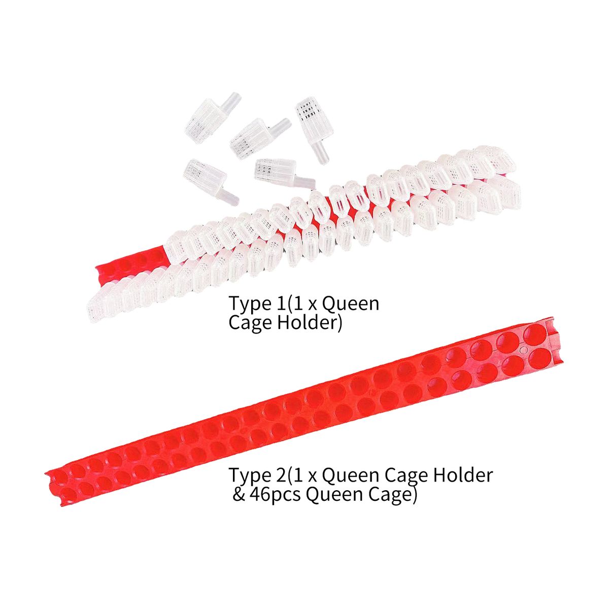46PCS Bee Queen Cage With Transport Holder Bee Queen Cage