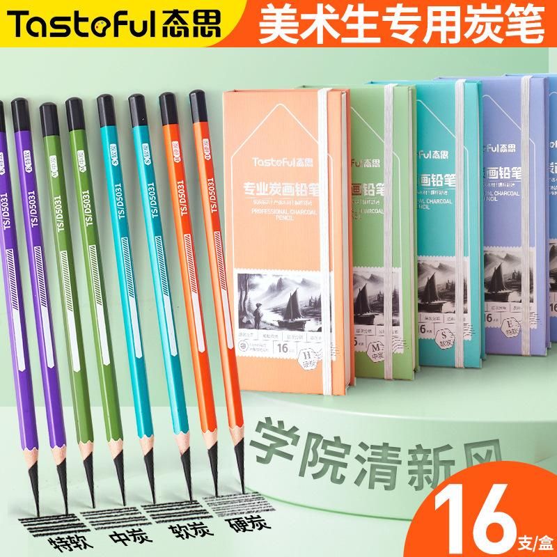 Charcoal Pencil Sketching Pencil Student Pencil Sketch Qili Soft Charcoal Pencil Special Soft Charcoal Soft Charcoal Charcoal Pencil Soft, Medium and Hard Hot Sale