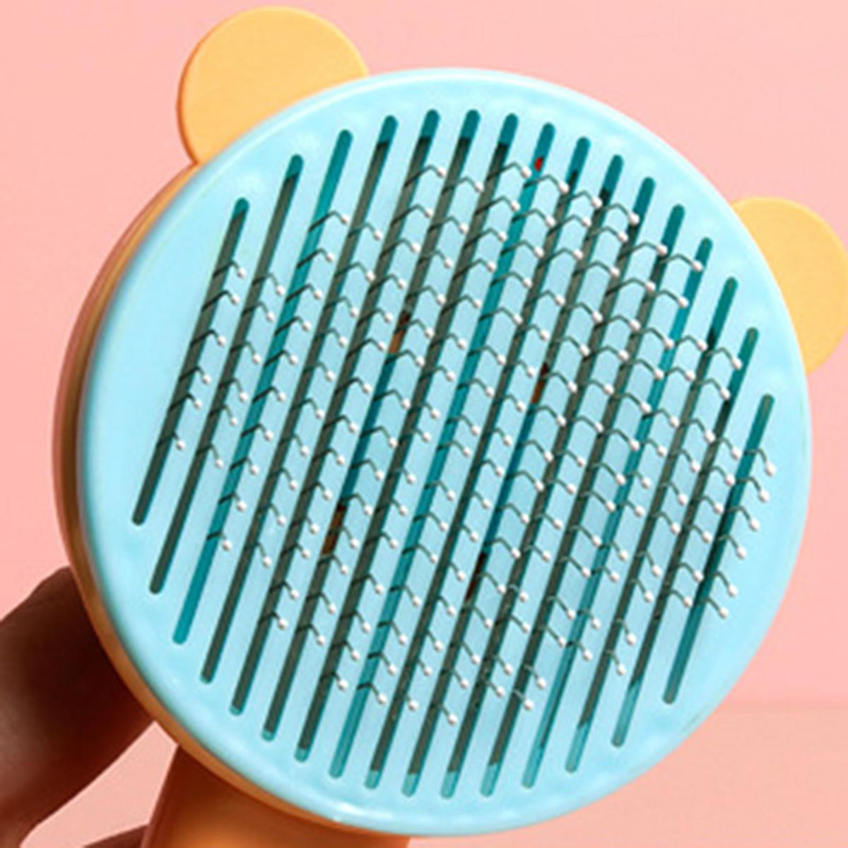 Pet Hair Brush Cat Dog Hair Cleaning Comb Brush Beauty Tool Orange