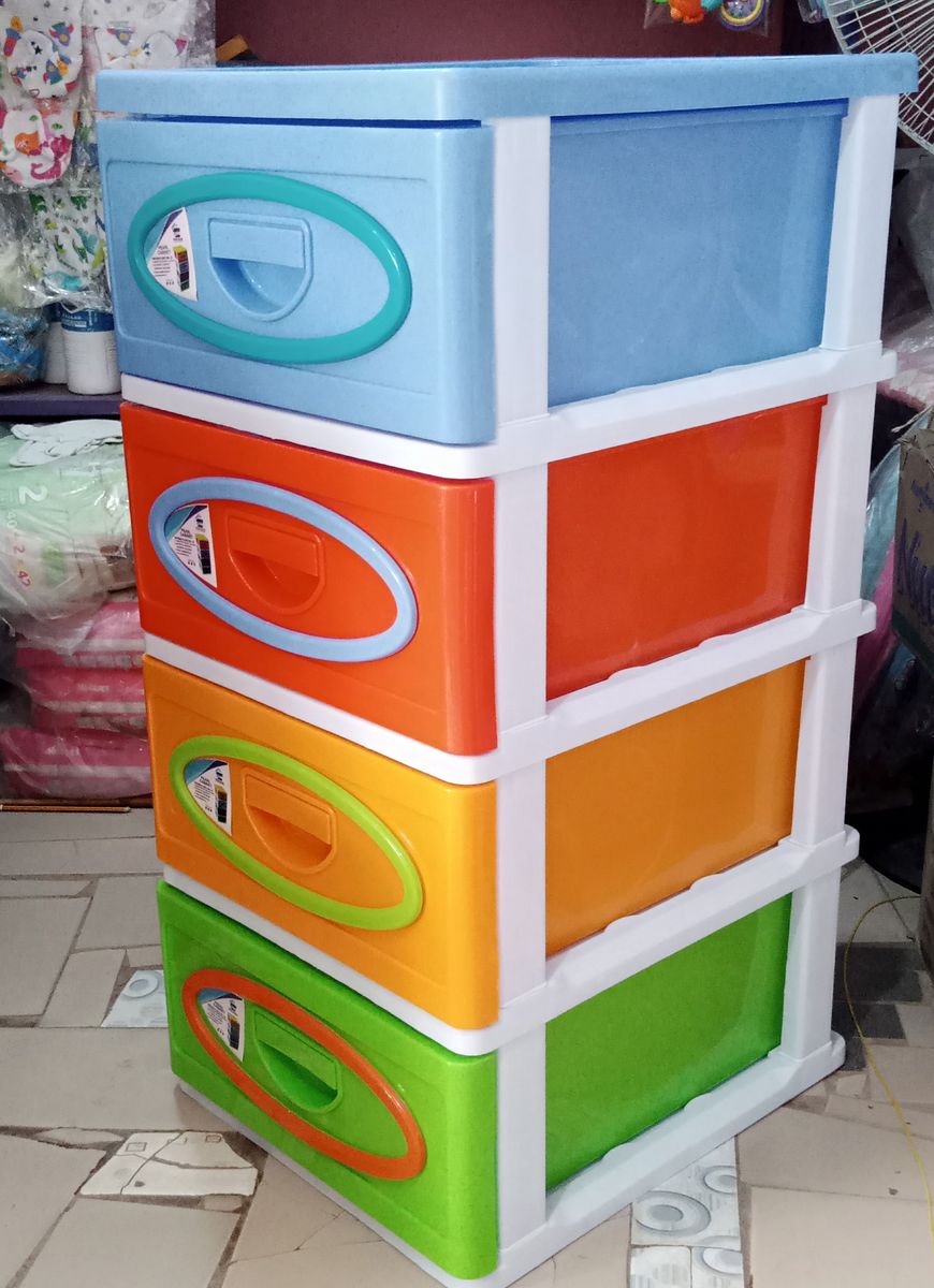 Large Size Plastic Children Baby Wardrobe -multicolor