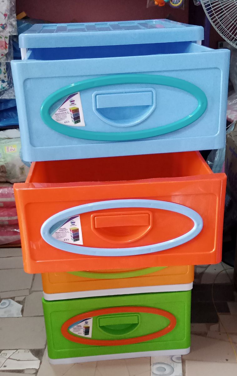 Large Size Plastic Children Baby Wardrobe -multicolor