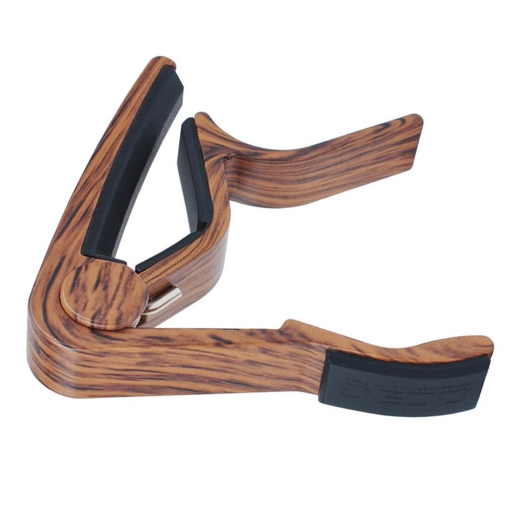 Wood Grain Metal Capo for Folk Guitar Tuning Musical Instrument Accessories