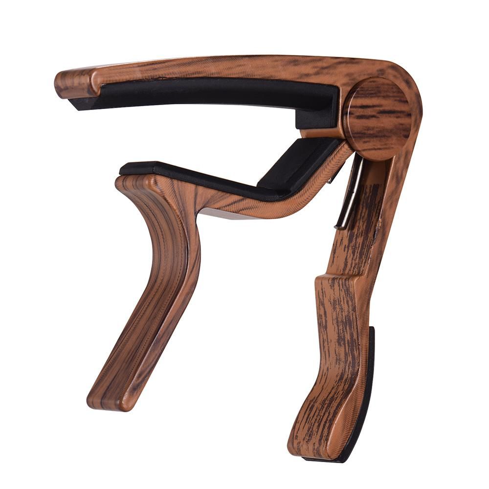 Wood Grain Metal Capo for Folk Guitar Tuning Musical Instrument Accessories