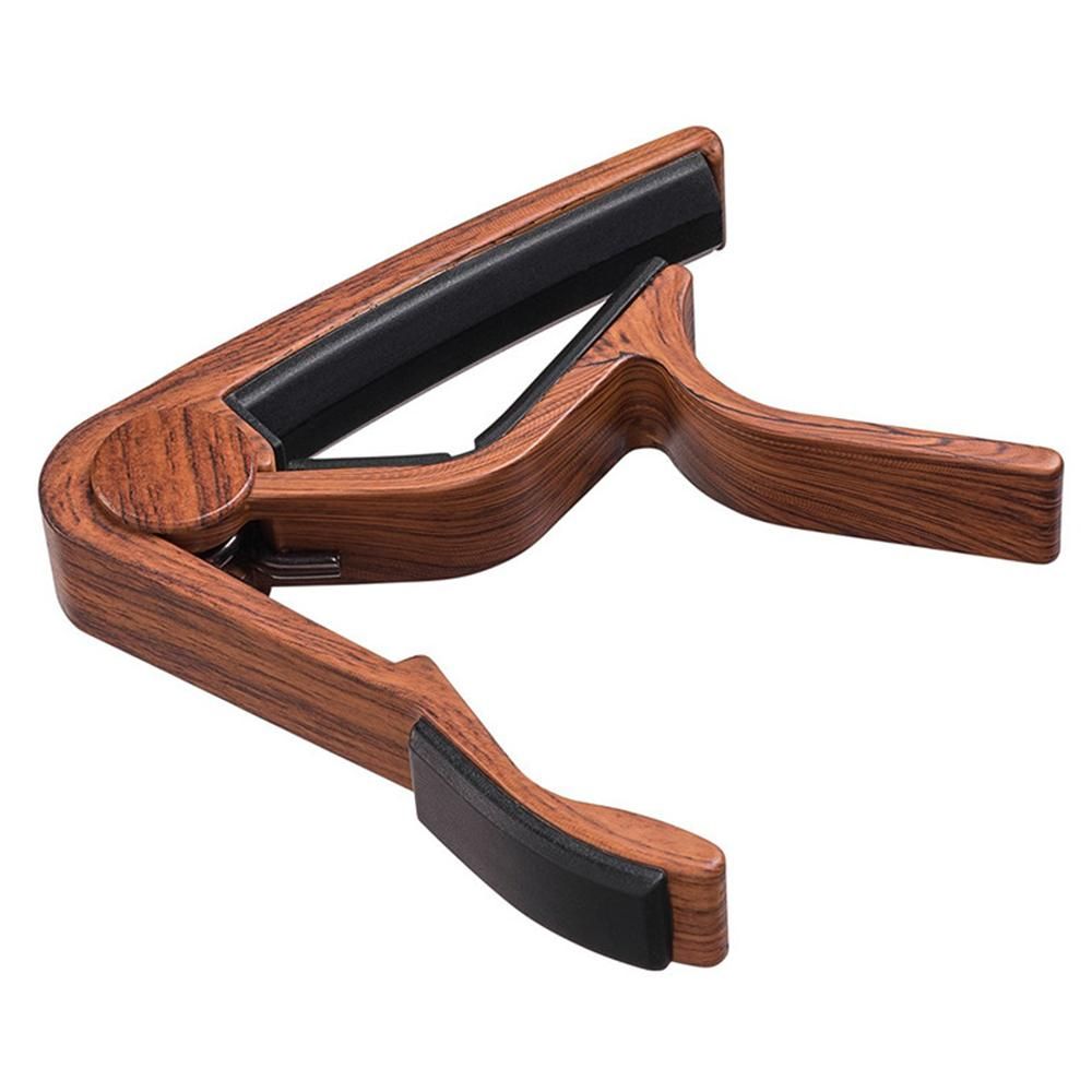 Wood Grain Metal Capo for Folk Guitar Tuning Musical Instrument Accessories